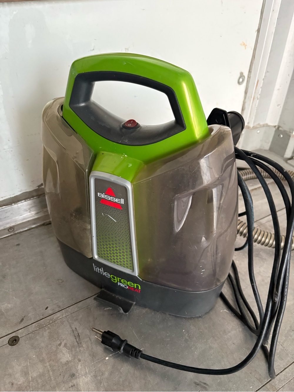 Bissell Portable Spot Cleaner in Bright Green and Gray
